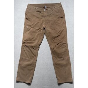 Mountain Hardwear AP Pants Men 36x30 (36x29) Brown Stretch Hiking Trail Gorpcore